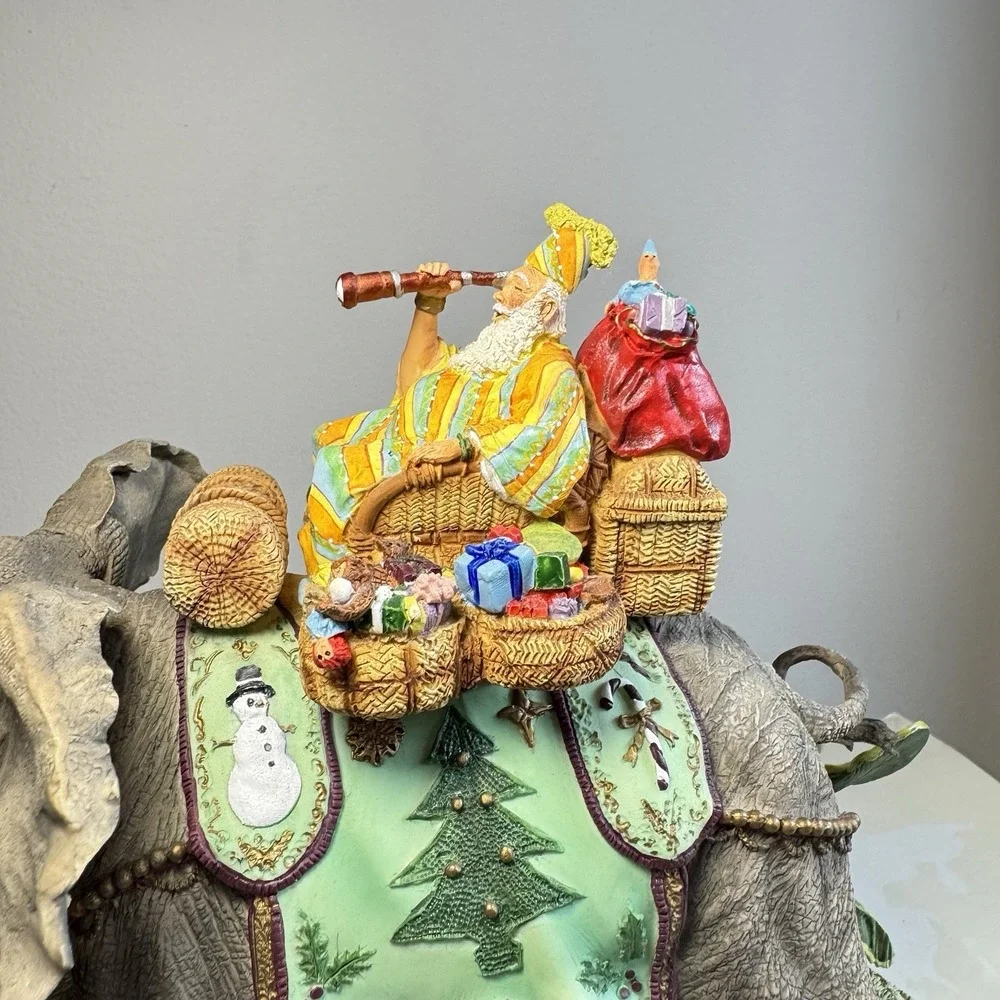 Maruri Santa's Safari Figurine Elephant 1996 Limited Ed 3727/5000 with‎ Box RARE